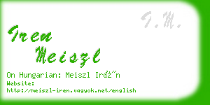 iren meiszl business card